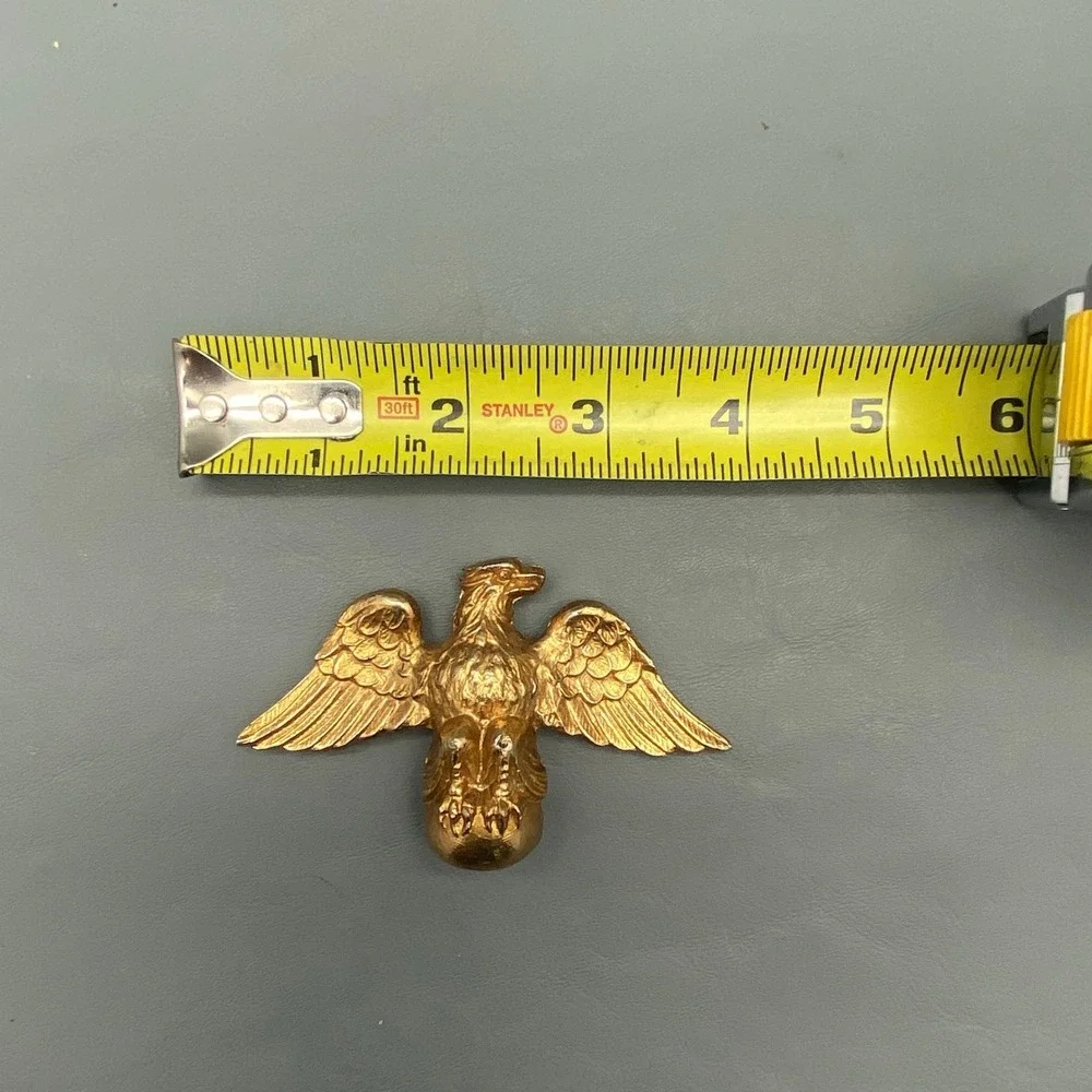 Vintage‎ Brass Eagle Finial Screw Down 3.75